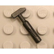 Part 6246b Black Minifig, Utensil Tool Cross Pein Hammer - 6-Rib Handle